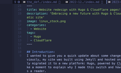 Featured image of post Website redesign with Hugo & Cloudflare pages!